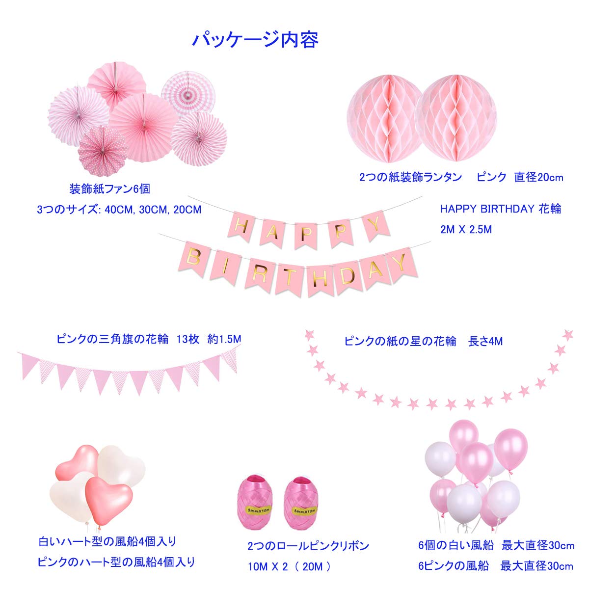 ゆうー様✶⋆確認用 バースデーガーランド 誕生日 ガーランド 楽天市場】誕生日 飾り付け ハッピーバースデー ガーランド