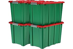 V12 Christmas Ornament Storage Bins with Lids