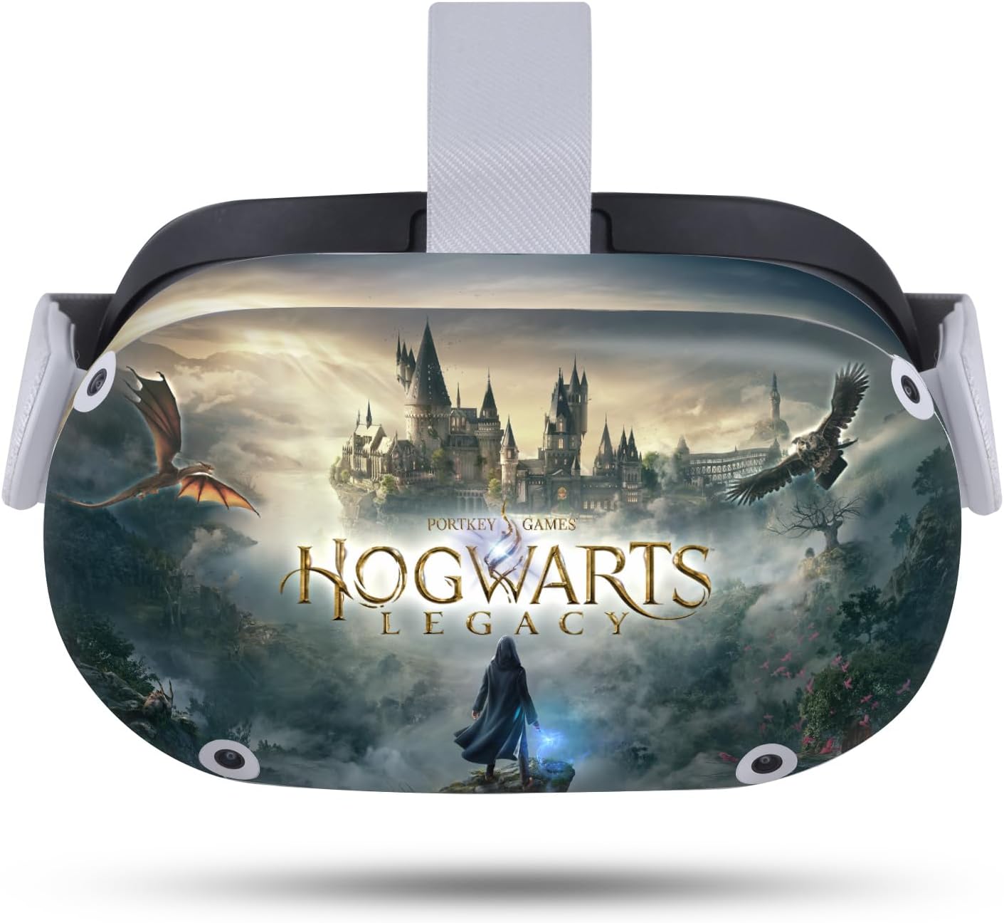 Head Case Designs Officially Licensed Hogwarts Legacy Key Art Graphics Vinyl Sticker Skin Decal Cover Compatible with Meta Quest 2