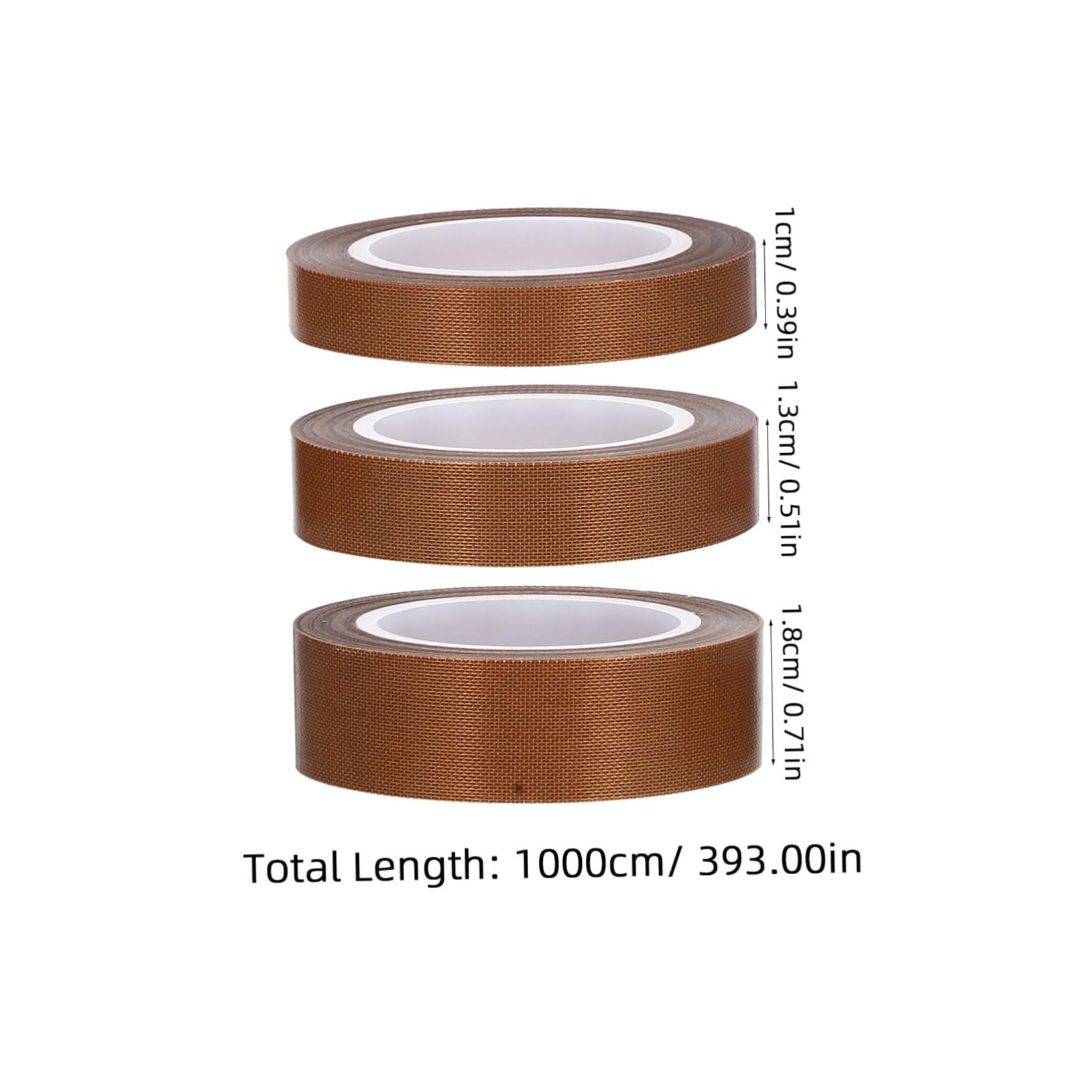 STOBAZA 3 Rolls Vacuum Sealer Tapes High Temperature Insulation Sealing Tape Heat Resistant for Food Storage Thickness for Various Surfaces