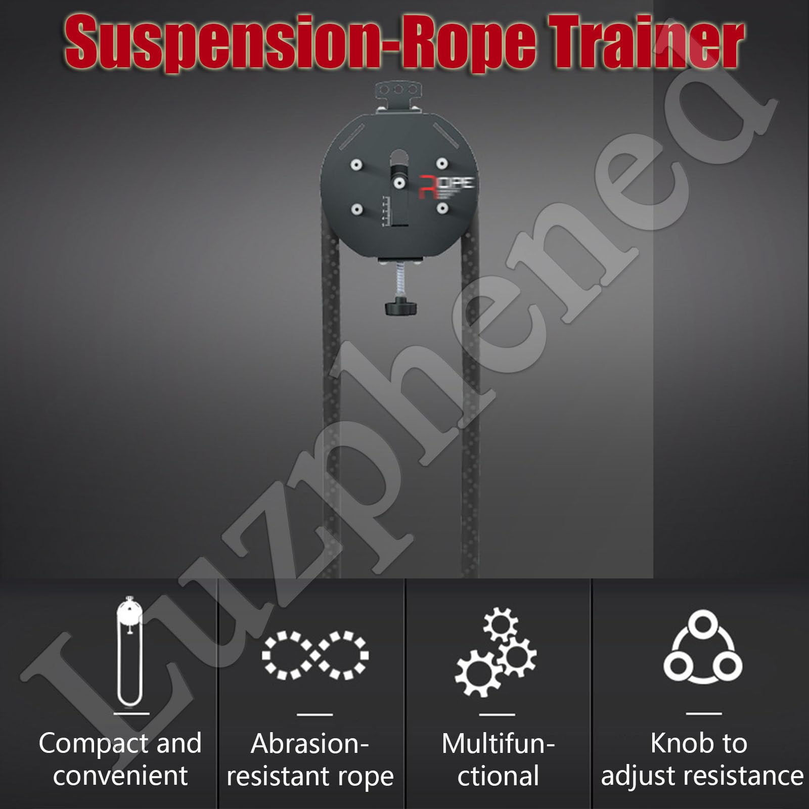 Máquina de entrenamiento de resistencia con cuerda de tríceps ajustable para resistencia muscular y entrenamiento de la parte superior del cuerpo