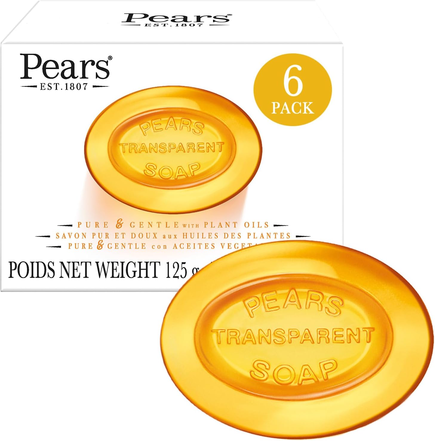 Transparent Soap Gentle Care (4.4oz.)- 6 Pack