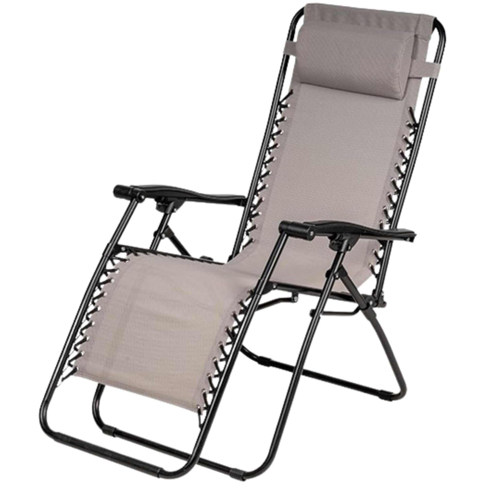 SUNNY STAR 2 Sedie Zero Gravity 115x65x90cm colore grigio (2 STC1438)