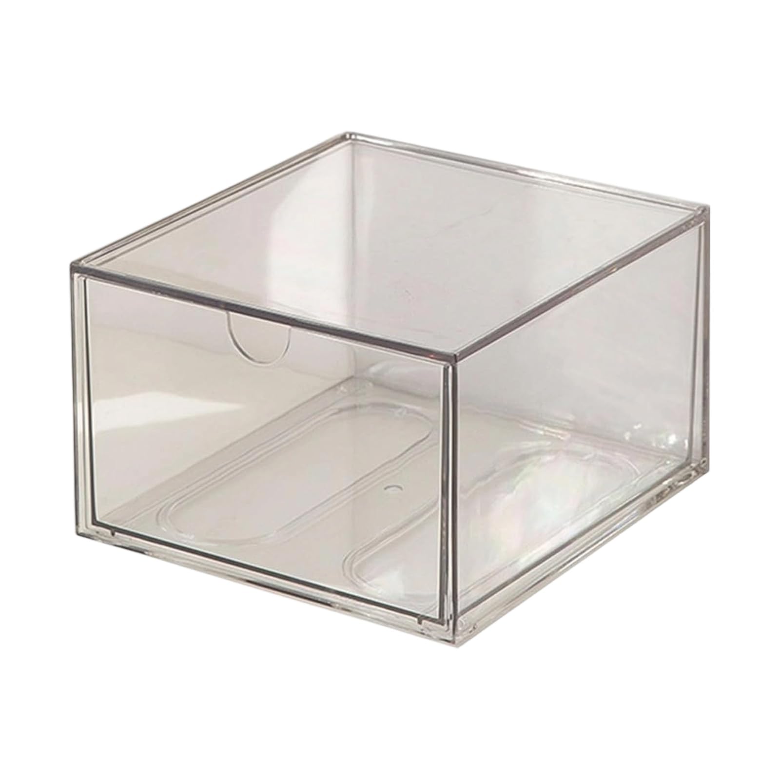 Of 1 Functional Clear Space Saving Stackable Kitchen Organizers Bins with Removable Drawers for Pantries Closet Home Organization Storage Boxes