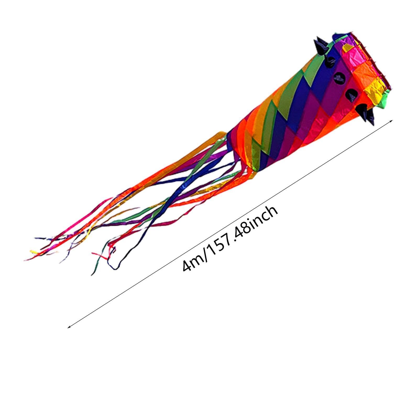 Rotierender Schweif Drachen mit Lebendigem Langschwanz Outdoor-Flyer Softdrachen Flugspielzeug für Kinder Und Erwachsene Zusammenklappbar Und Leicht
