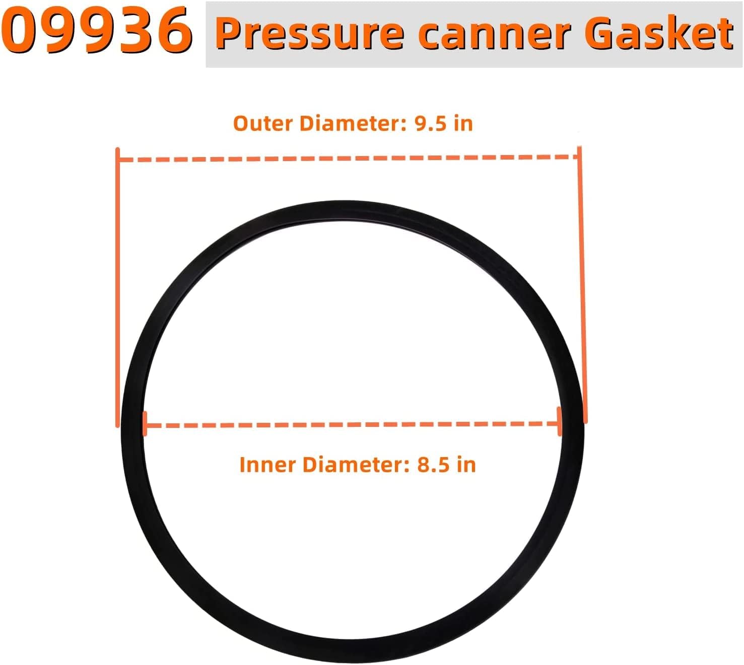 09936 Dichtungsring und Überdruckstopfen für Presto 0126002 0136102 0136403 0136304 0136001 0216001 Schnellkochtopf 4 6 Quart Kochtöpfe