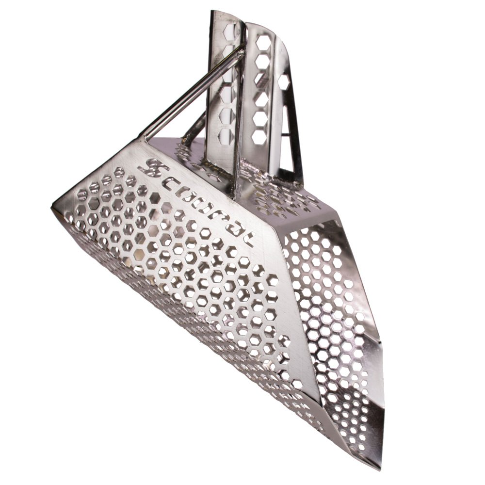 Quest Scoopal Basket – Metal Detecting Sand Scoop Replacement for Beach, Coin, and Relic Hunting