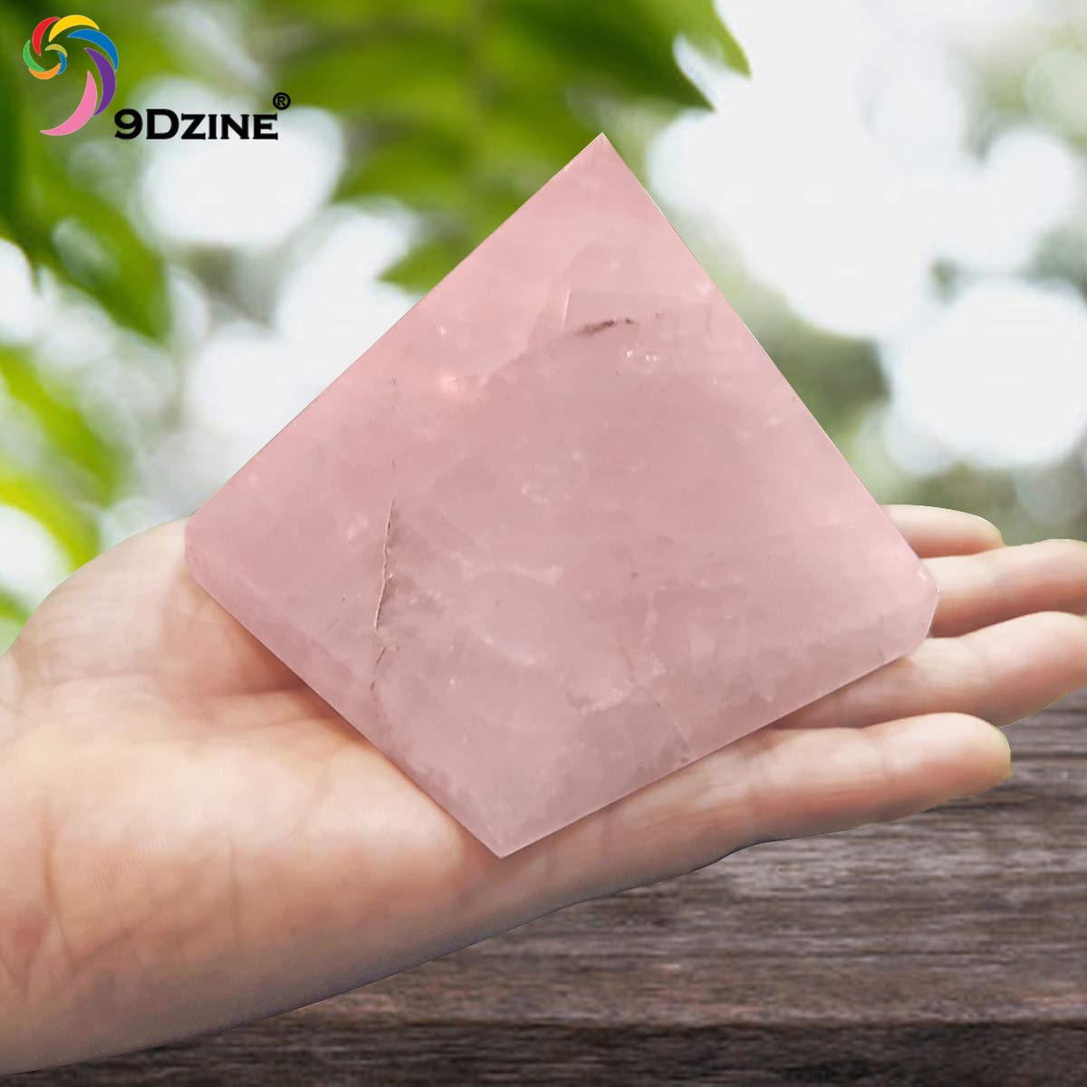 Rose Quartz Crystal Pyramid for Meditation, Reiki & Feng Shui (50-100 Gm) | Vastu Decorative Showpieces for Spiritual Decor & Housewarming Gift | Healing Crystal Stone for Love & Emotional Healing 2