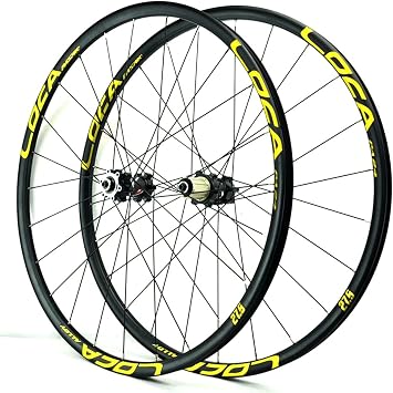 26 27.5 29" Mountain Bike Wheelset Disc Brake Aluminum Alloy Rim with QR 12 Speed 24 Holes