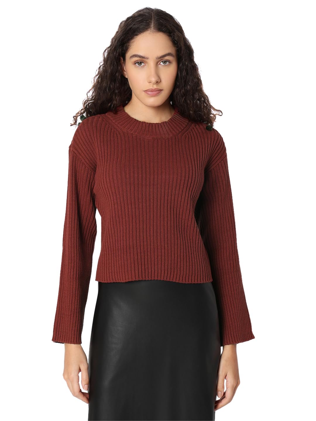 vero moda Women's' Cotton Modern Pullover Sweater-picture-46
