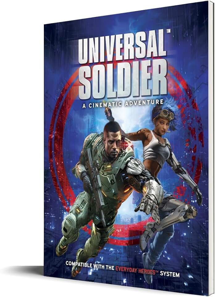 Evil Genius Games Aventura Cinematográfica: Soldado Universal - Expansão Em Capa Dura para Rpg, Compatível com O Livro Básico Heróis Do Dia A Dia, Sistema D20 5E