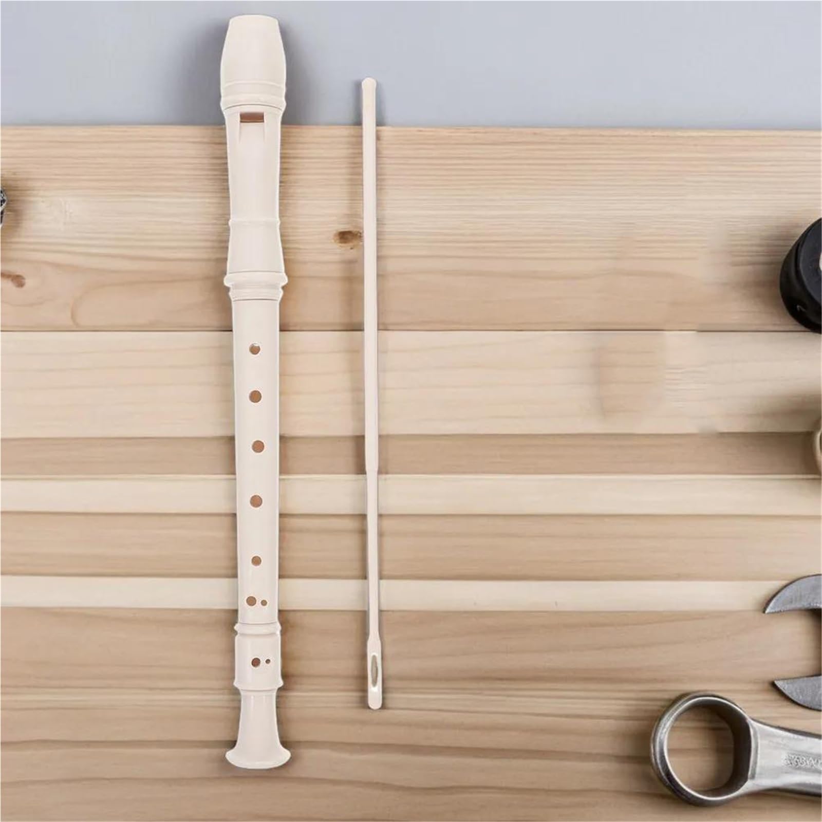 Flauto Dolce 6 Set Di Flauto Dolce Soprano Tedesco A 8 Fori | Leggero, dimensioni compatte, il registratore è facile da usare e trasportare.