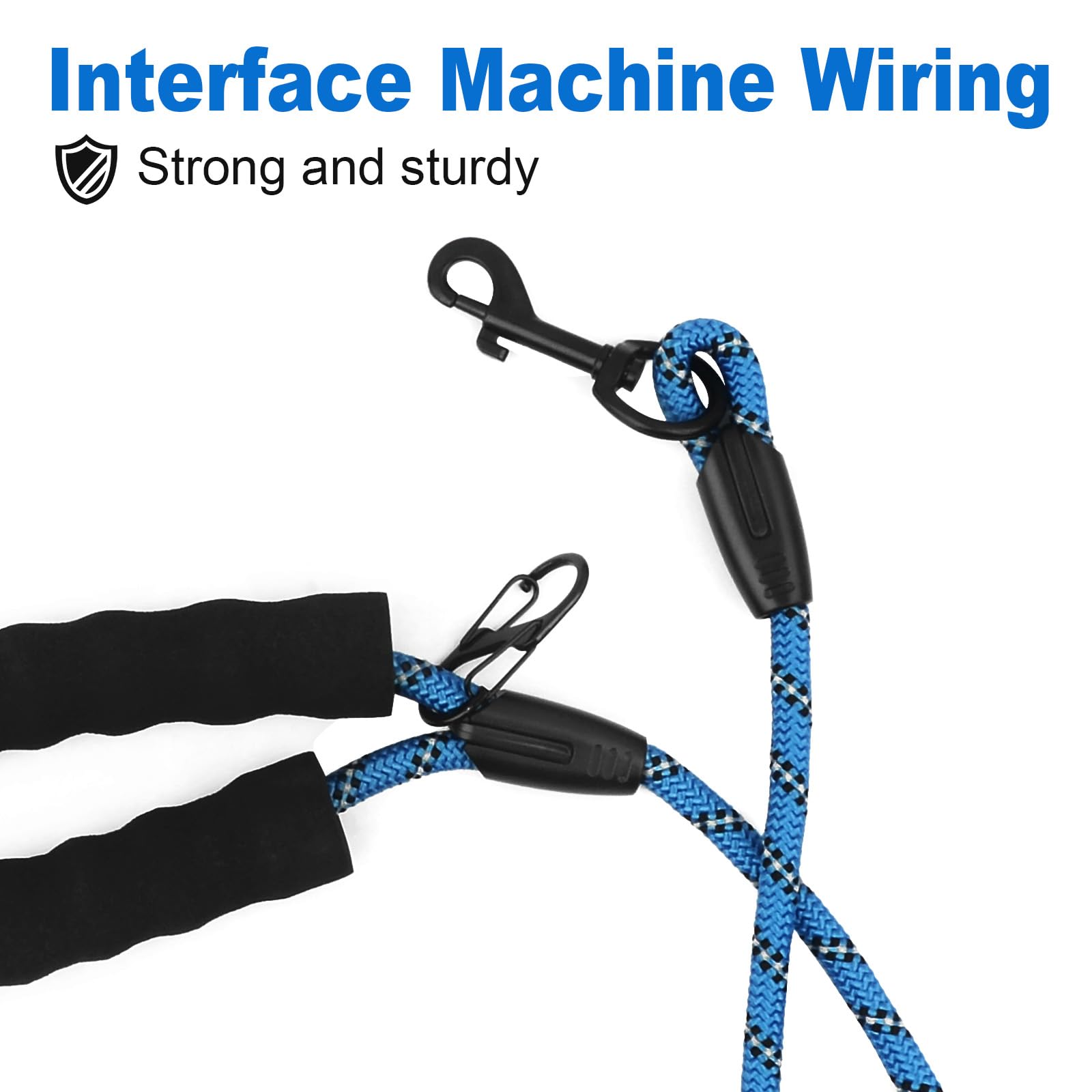 Training Lead for Dogs With Comfortable Handle - 10M/20M/30M Long Line Nylon Reflective for Hiking Camping, Walking (Blue, 10M/33FT) - Image 2