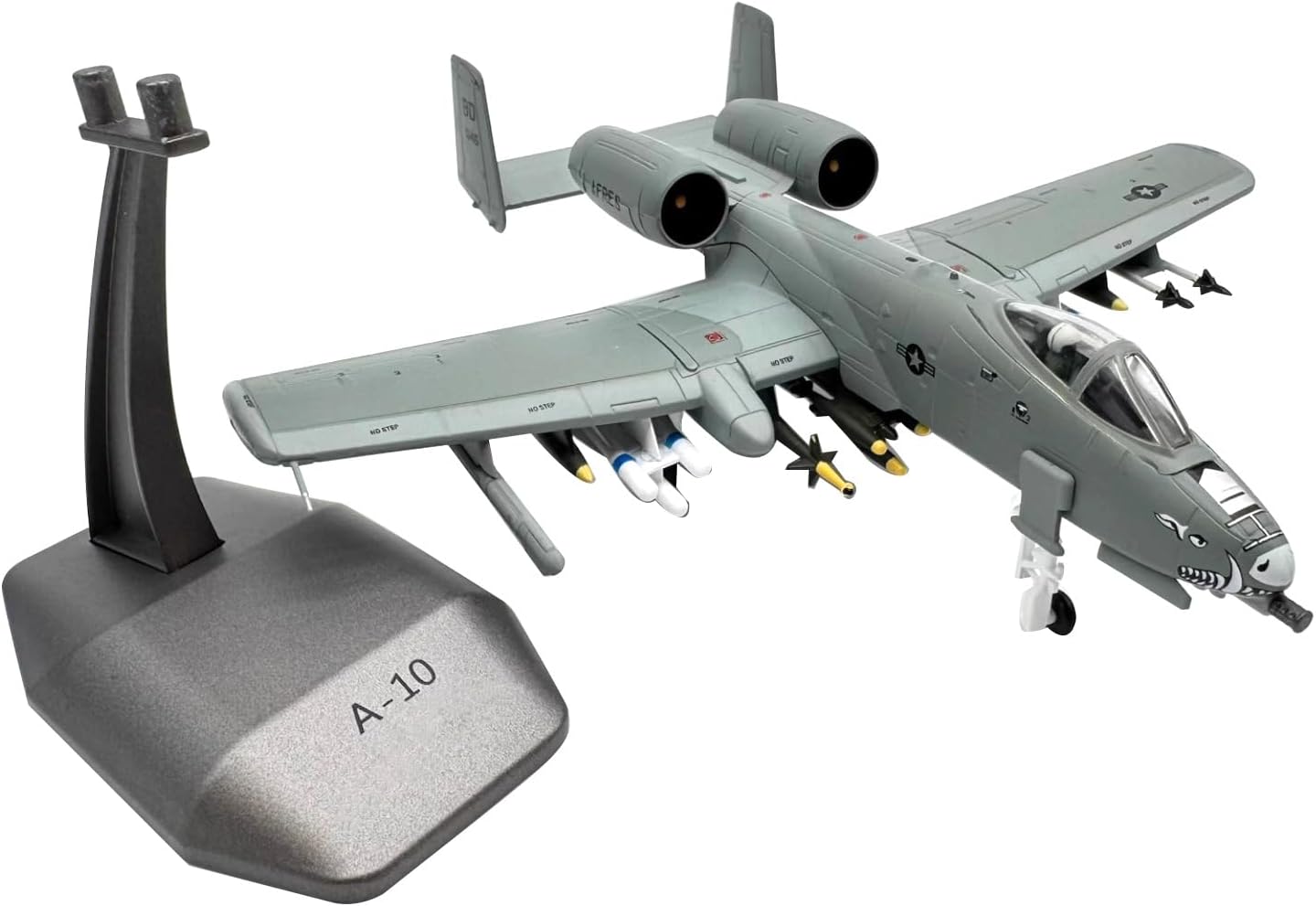 Alloy United States Air Force A-10 Thunderbolt II Warthog Attack Aircraft Model 1:100 Scale, Alloy Aircraft for Collection Displaying