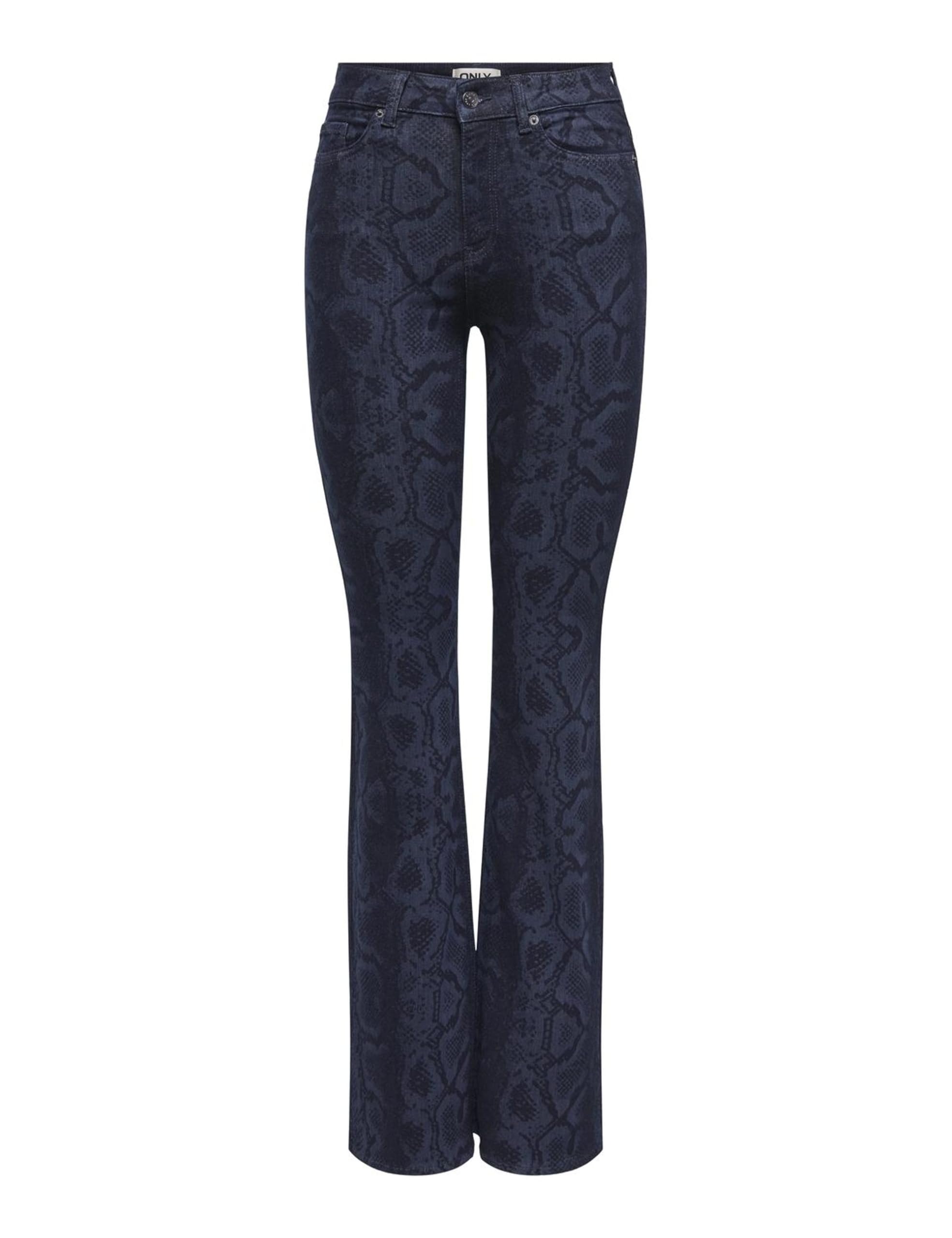 ONLY Damen Onlpython Hw Flare Snake AOP DNM Azg Onlpython Hw Flare Snake AOP DNM Azg