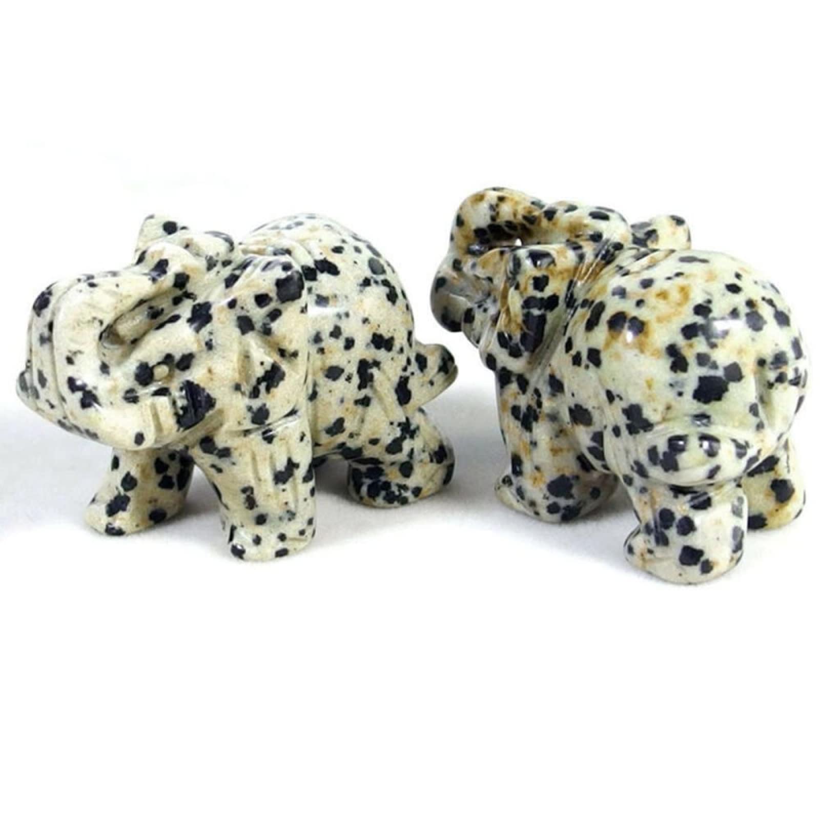 Amazon.co.jp: 手作り彫刻もつれた翡翠の象の宝石天然クリスタルの置物