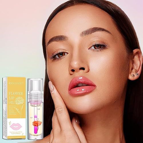 Miniatura 2 de Lápiz labial Changing Lip Gloss, aceite labial Pink Magic Mood teñido, cambio de color claro de alto brillo, bálsamo labial hidratante para el