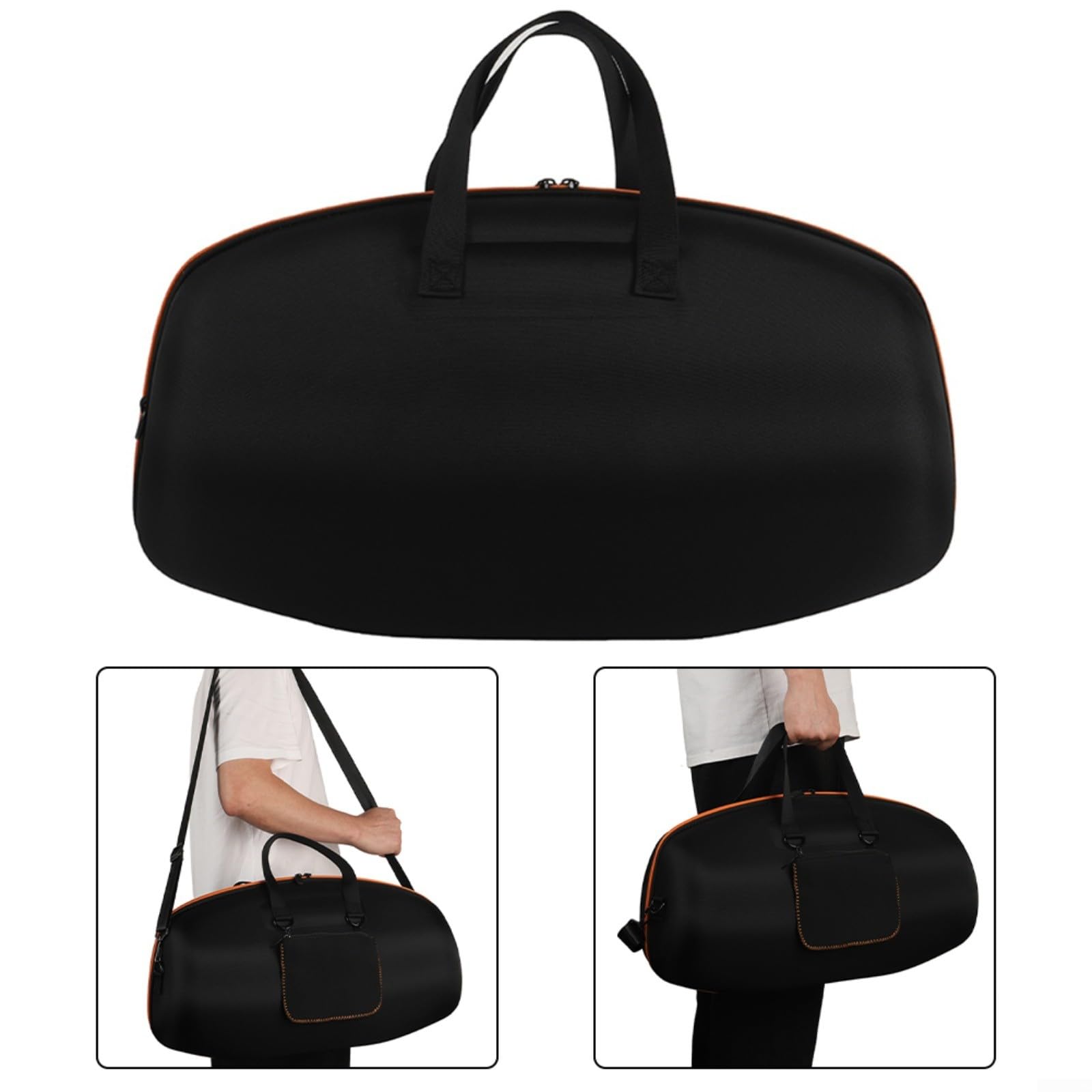 Hartschalen-Reisetasche für JBL für BOOMBOX 4, wasserdichte EVA-Schale mit verstellbarem Gurt, tragbare Aufbewahrungstasche für Outdoor, Strand, Picknick, Schwarz (Grau)
