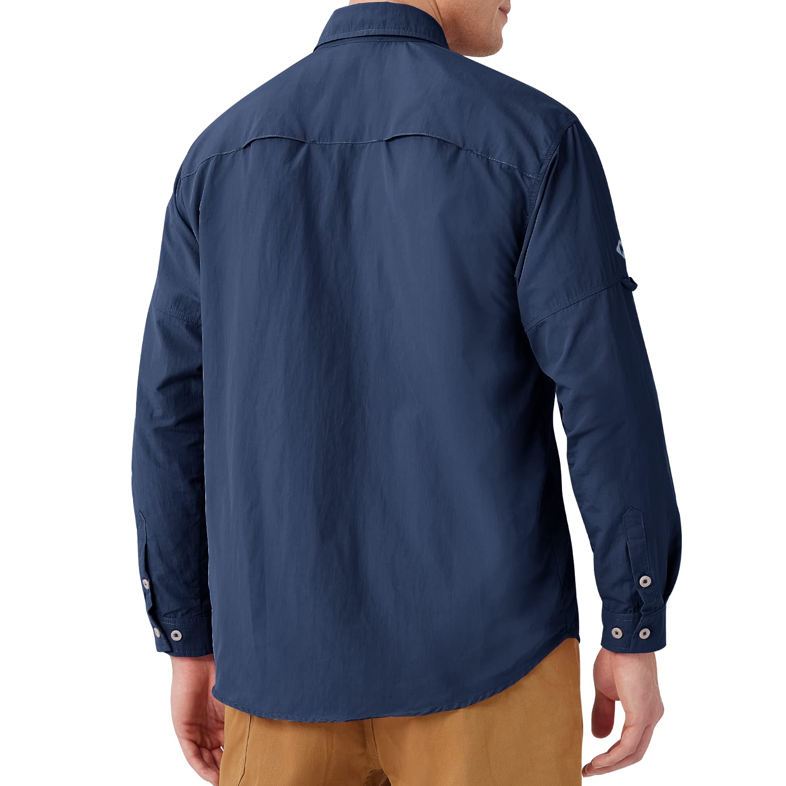 NAVISKIN Chemise de protection solaire pour homme UPF 50+ à manches longues pour homme, PFG, randonnée, voyage, camping