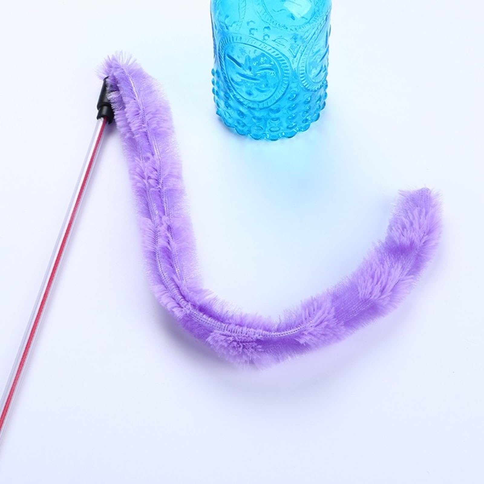 Juguetes para Gatos, Juguetes for Gatos, Juguete Interactivo for Mascotas, Palo de Peluche for, Juguetes Plumas for, 4 Piezas, Azul