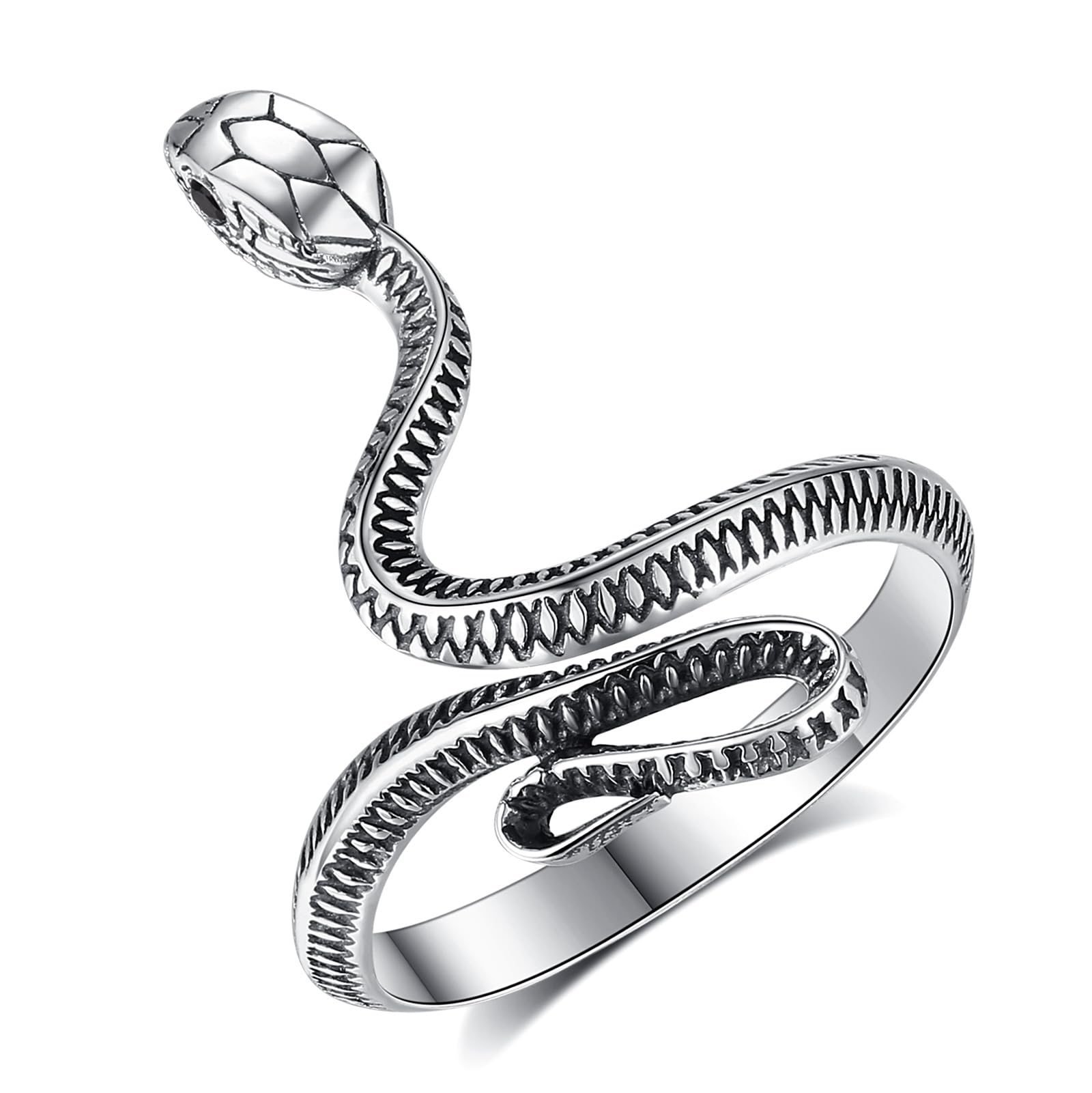 CELESTIA Bague Femme Argent 925 Reglable Serpent Dragon Nœud de Sorcière Arbre de Vie Bague Ajustable Bijoux Cadeau Femme