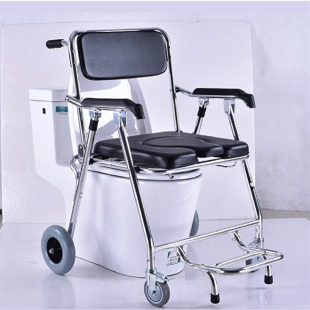 Sgabello da Doccia, Sedile da Doccia, Sedia Comoda Pieghevole, WC Mobile, Telaio in Lega di Alluminio Leggero, Massima capacità di Carico di Sicurezza, 330 Libbre