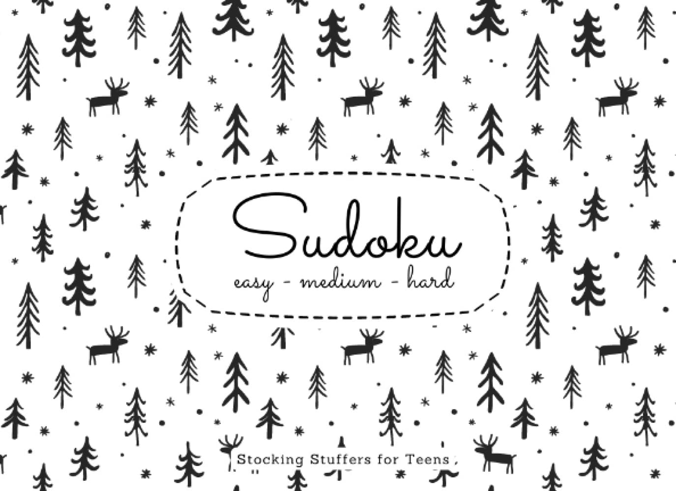 Stocking Stuffers for Teens: Sudoku Puzzle Book: 3 Levels of Difficulty: Christmas Activity Book for Teens : Christmas Gift for Girls & Boys