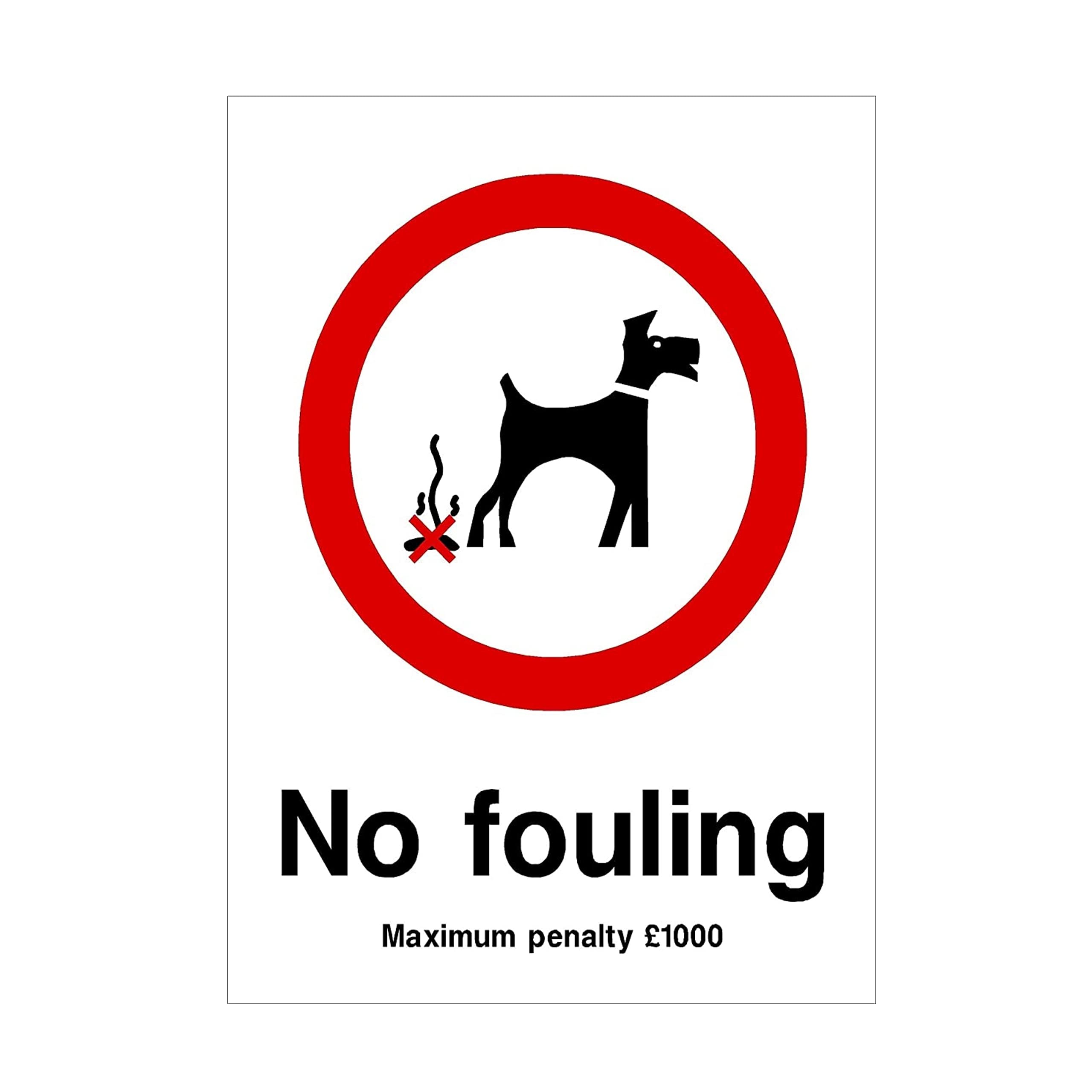 AllCachedUp Magnetic Sign Geocache Clean Up After Your Dog Poop - Large 15cm wide