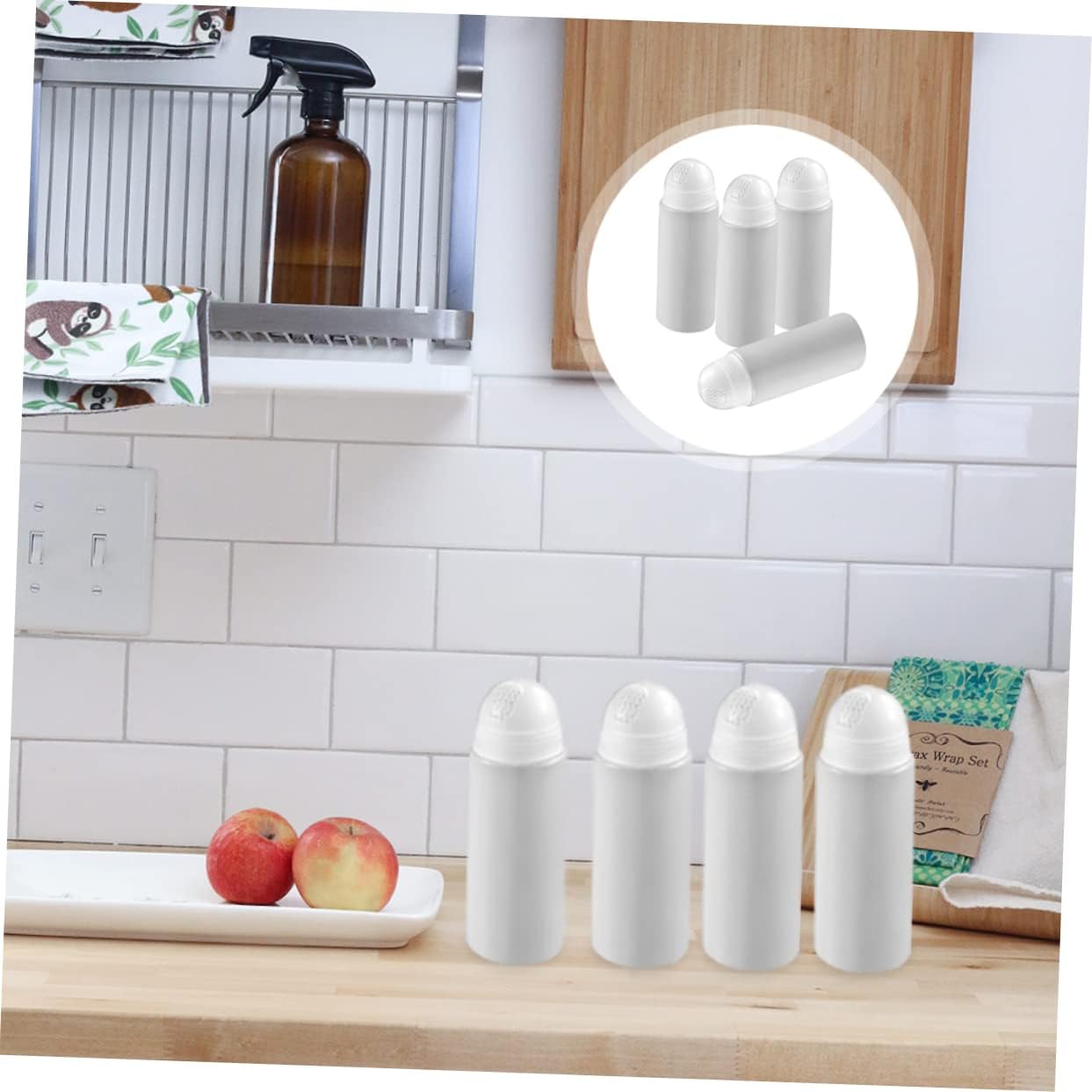 4pcs Kitchen Seasoning Jars Pepper Sifter Salt Shakers for Commercial Use image 3