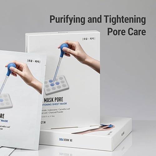 Miniatura 4 de ROVECTIN Dr. Mask Poros para control de sebo y tratamiento de poros, hidratante, estiramiento de poros (paquete de 5 unidades)