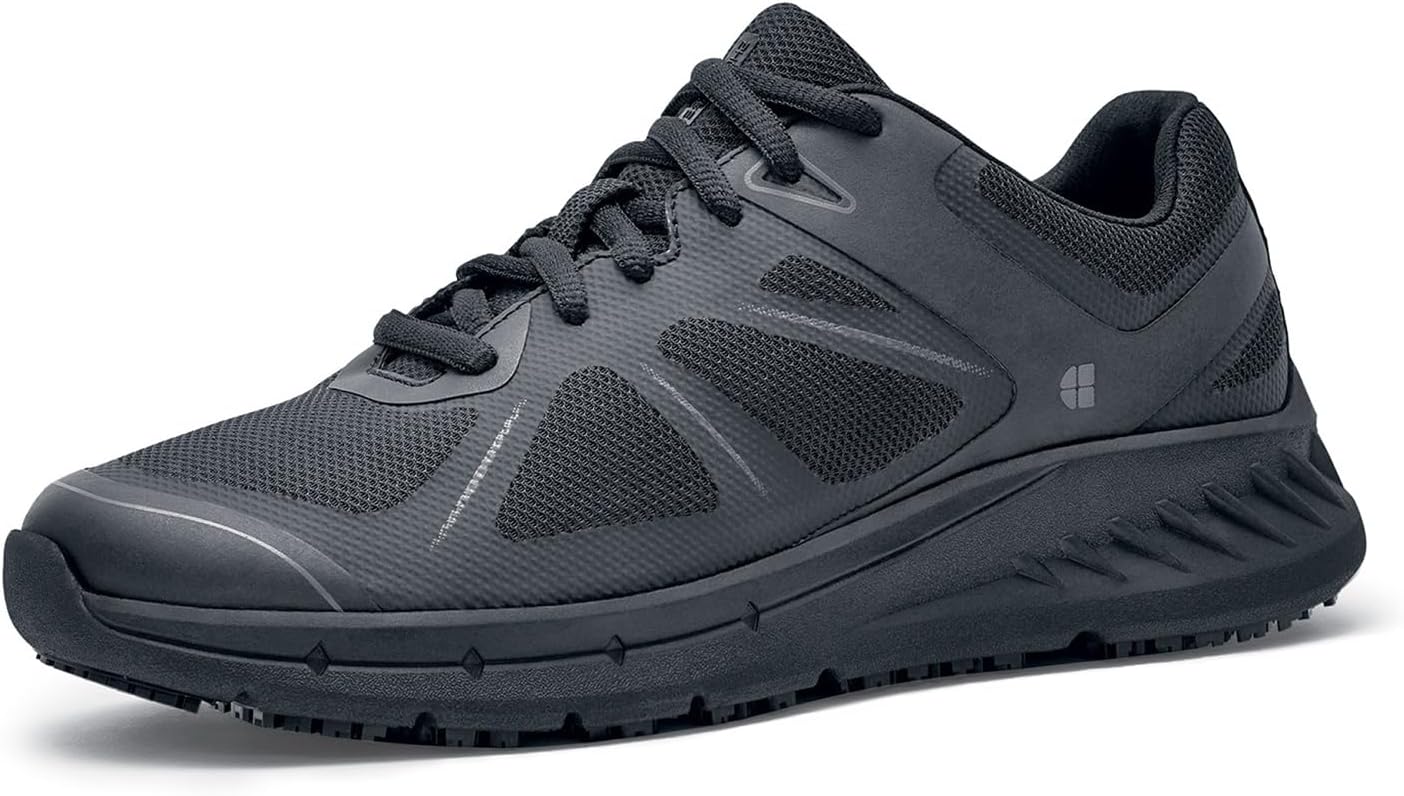 Shoes for Crews Women's Slip-Resistant Work Sneakers - Comfortable, Lightweight, Water-Resistant & Non-Slip Safety Shoes for Women - Ideal for Food Service, Healthcare, Retail & More - Vitality II