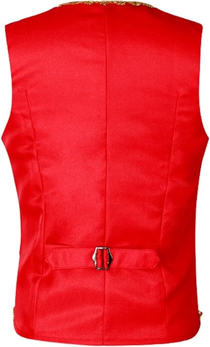 Costume De Directeur De Cirque Pour Homme - Gilet D'Halloween Sans Manches - Gilet Prince Oriental Sultan - Cardigan - Fête à Thème - Nouvel An - Tenue Confortable - Gothique - Steampunk - Costume De