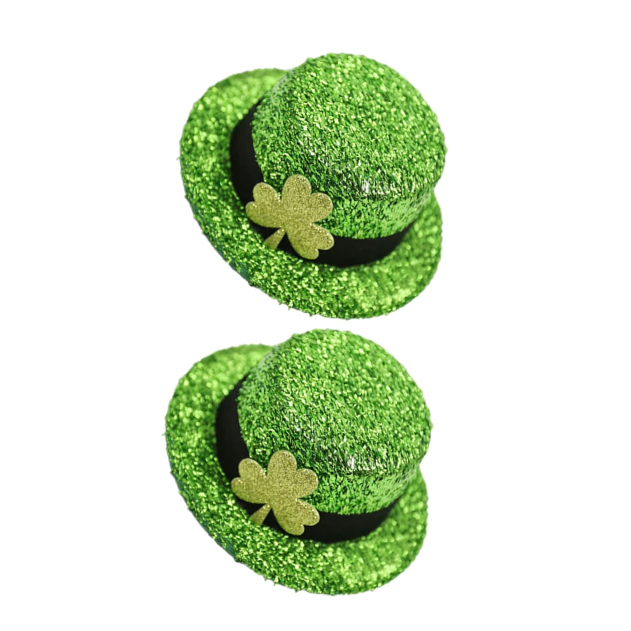 FRCOLOR Haarklammer 2 Stück – Kobold-Hut & Zylinder Für St. Patrick's Day, Grün