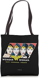 Wonder Woman 80th Different Faces of Wonder Woman Tote Bag