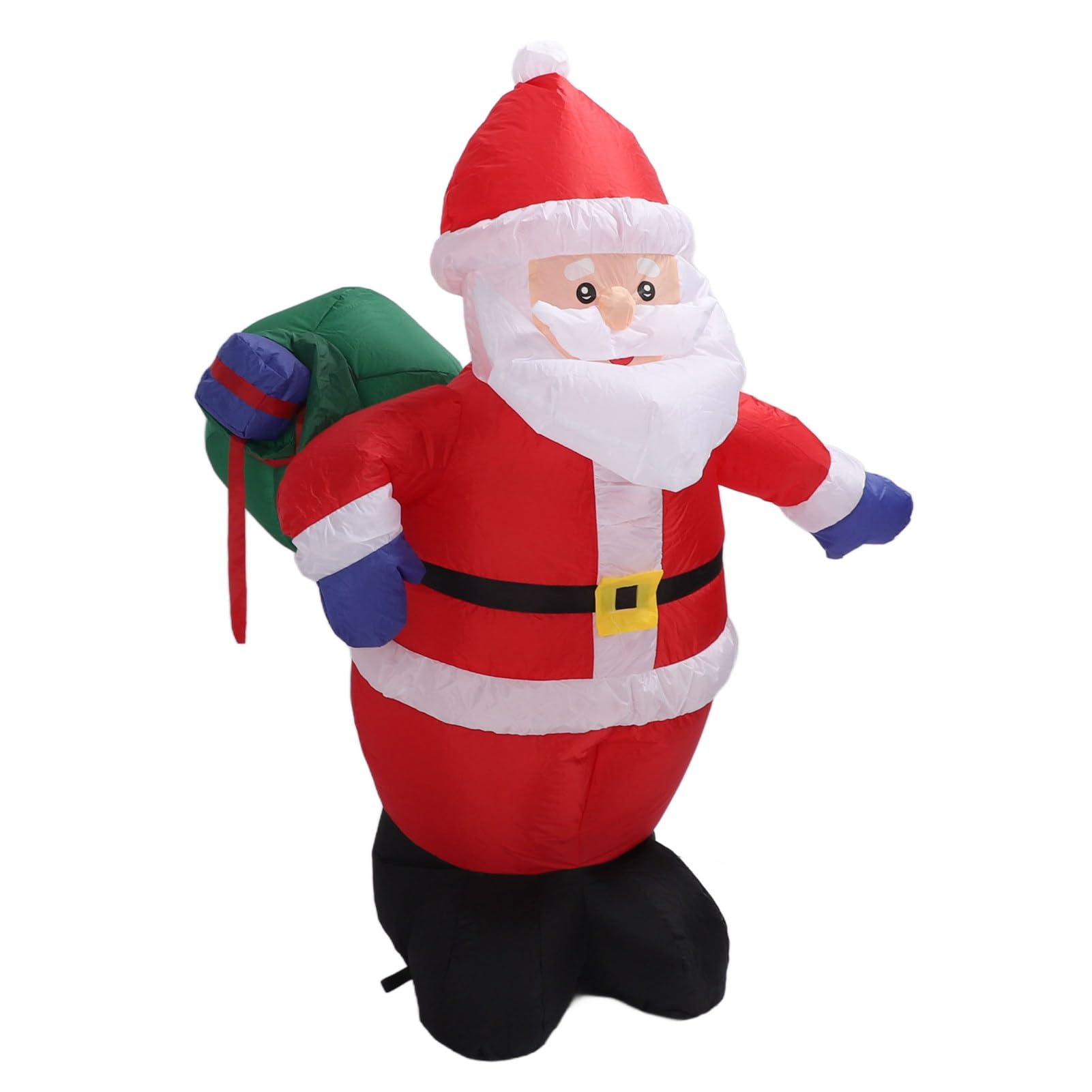 Haofy Babbo Natale Gonfiabile da 1,2 M con Sacchetto, Decorazioni Natalizie Gonfiabili con LED, Decorazioni da Giardino per Prato da Giardino Interno Ed Esterno (Spina Europea
