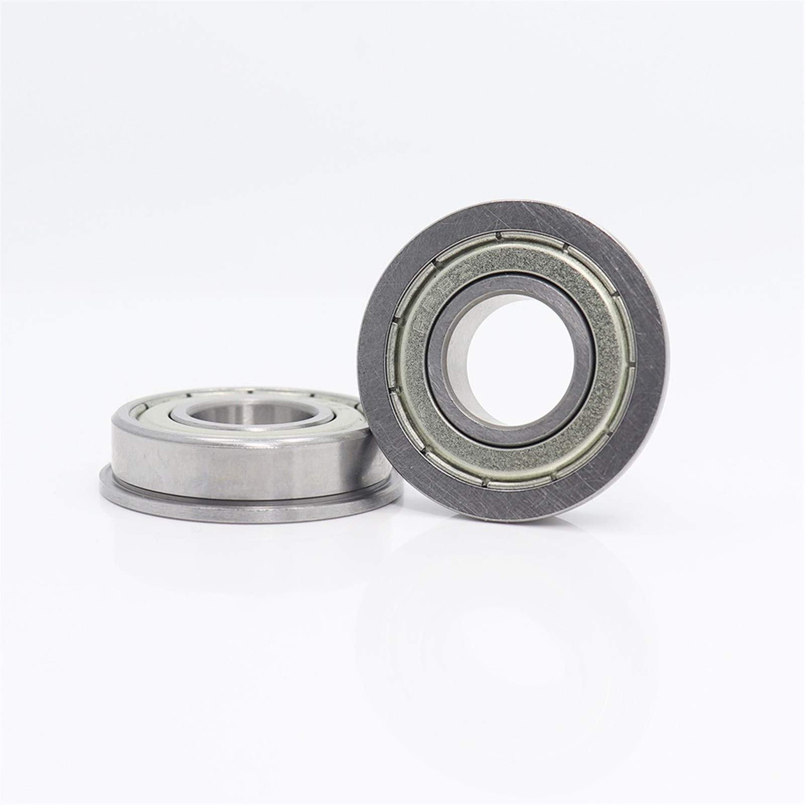 DOLUNTO Teniendo FR8ZZ 12.7x28.575x7.938mm ABEC-1 Miniatura con Bridas rodamientos de Bolas FR8 Z ZZ RI-1218ZZ (10PCS)