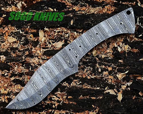 Sogo Knives 1129 Damascus Knife Making Kit Diy Handmade Knife Kit Includes Knife Blank Knife Steel Blade thumb #5