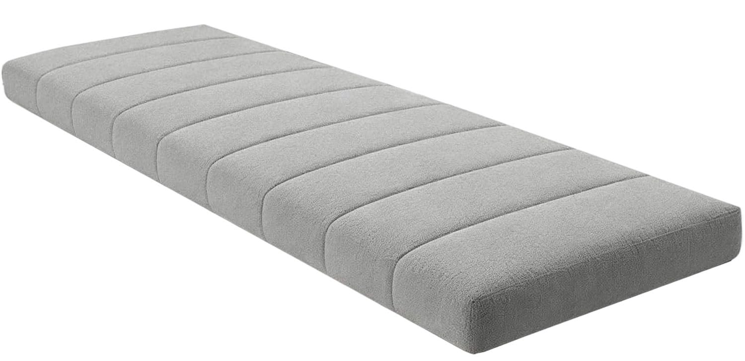 SDNAM Indoor/Outdoor Bench Cushion – 4.5 cm / 1.8 in thick – Non-Slip Seat Pad for Bay Windows, Garden Patio, Long Chairs, Swings & Porch Furniture(2@,40x40cm/16x16in)