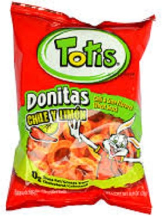 Totis Snacks Donitas Chile and Limon 1.76 ounce pack of 2