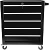 Tool Chest with 5 Drawers Standing Tool Chest with Drawers 7 Organizer Tray Divider Set & Wheels, Rolling Tool Box Organizer for Garage, Workshop, Home Craft