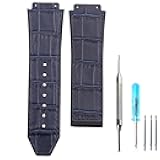 Men's leather watch strap compatible with Hublot BIG BANG Women's Outdoor Sports waterproof bracelet 19mm*25mm watch accessories