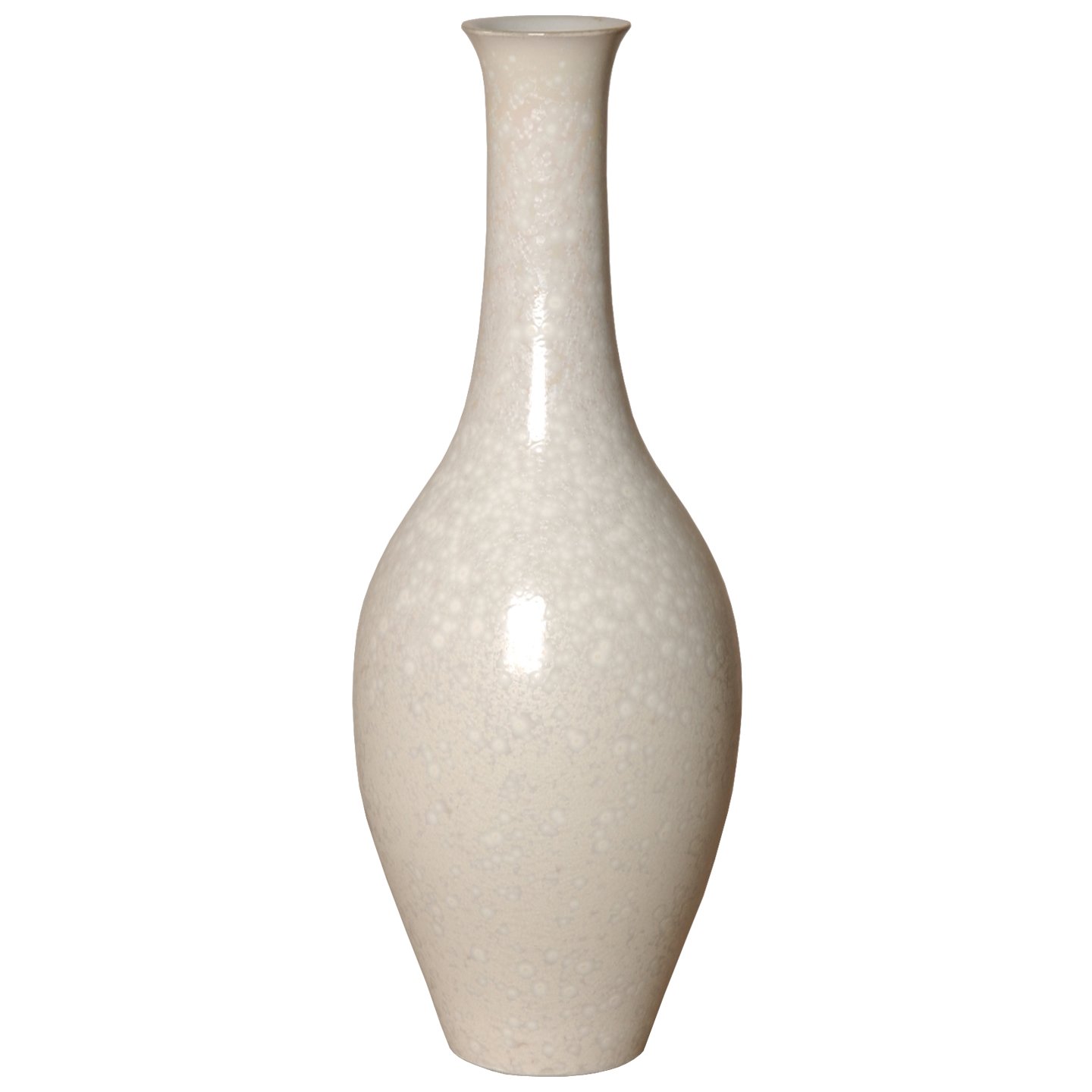 Emissary Home and Garden& CRYSTAL OYSTER BULB VASE LONG NECK, 20" H