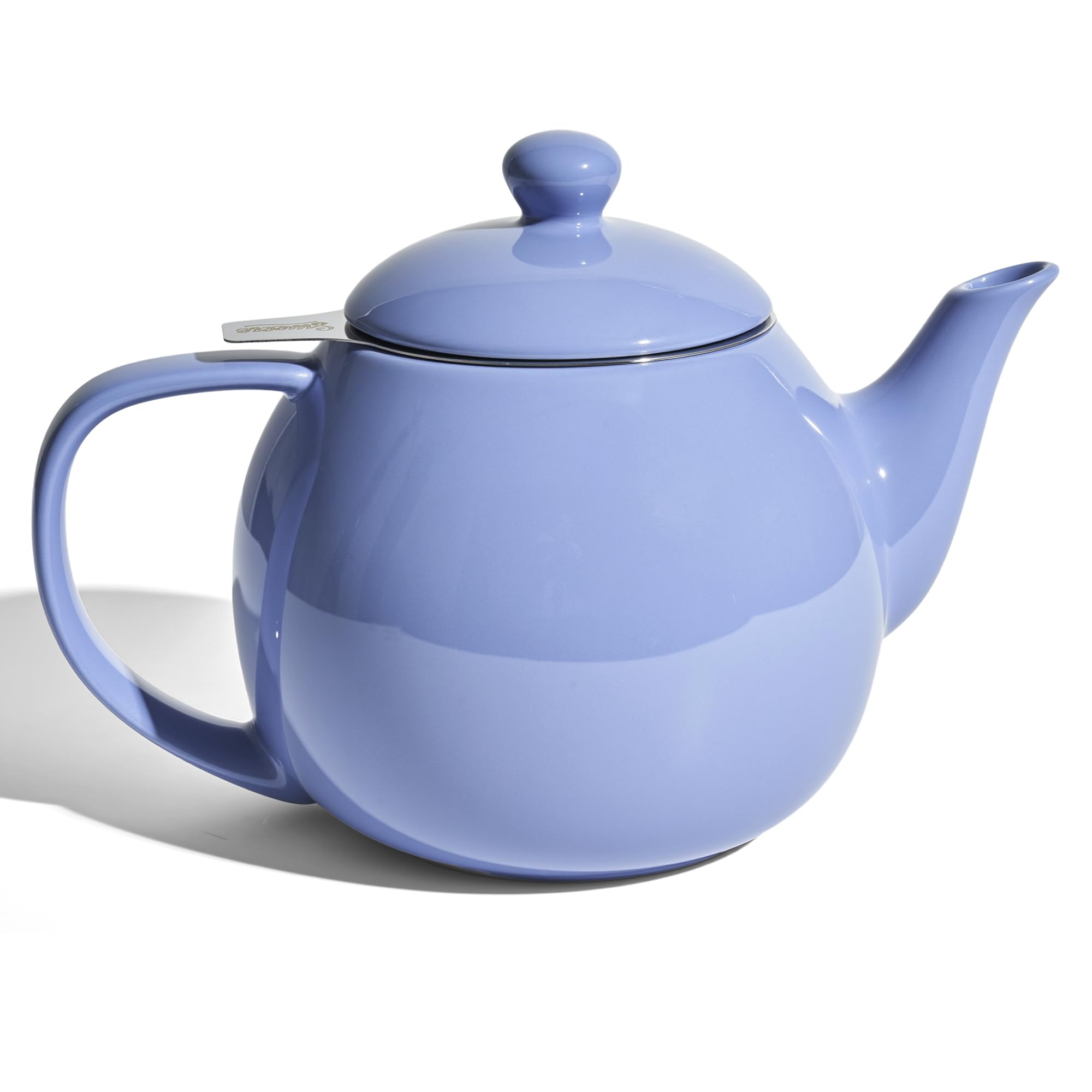 Sweese Porcelain Teapot 27 oz with Infuser for Loose Leaf Tea, Dusty Blue