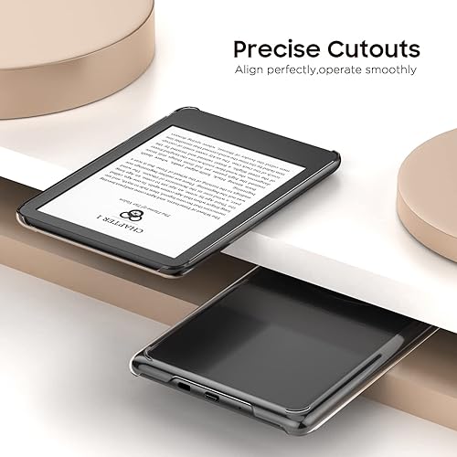 Miniatura 4 de MoKo Funda compatible con Kindle de 6" (11 generación-2022), translúcido delgado protector de PC para Kindle 11 2022, esmerilado