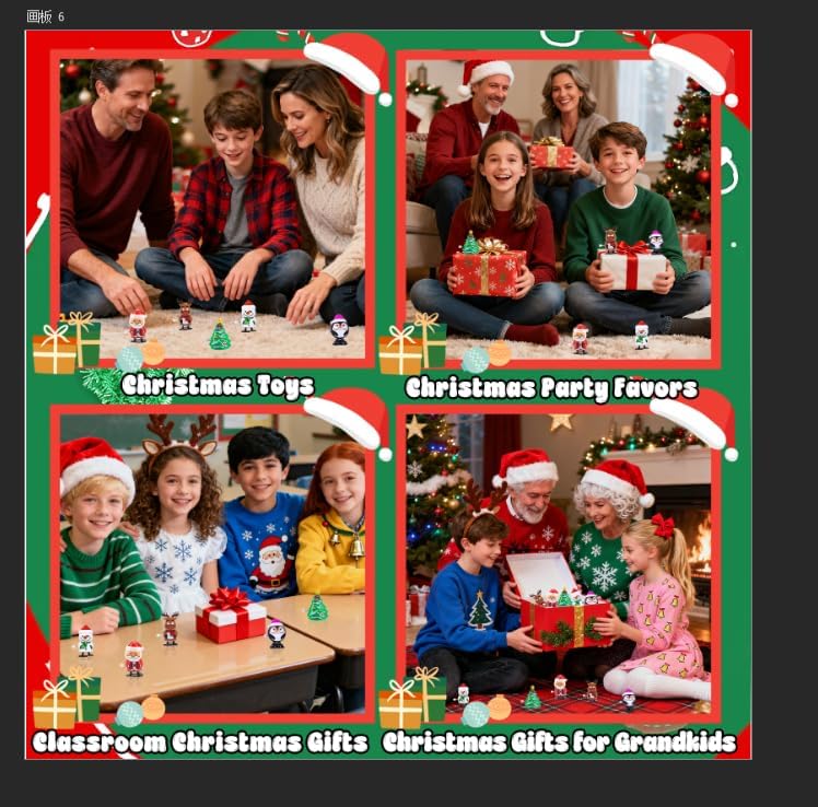 Miniatura 6 de Paquete de 5 juguetes de Navidad para niños, mujeres, regalos de fiesta, a granel para nietos y niños