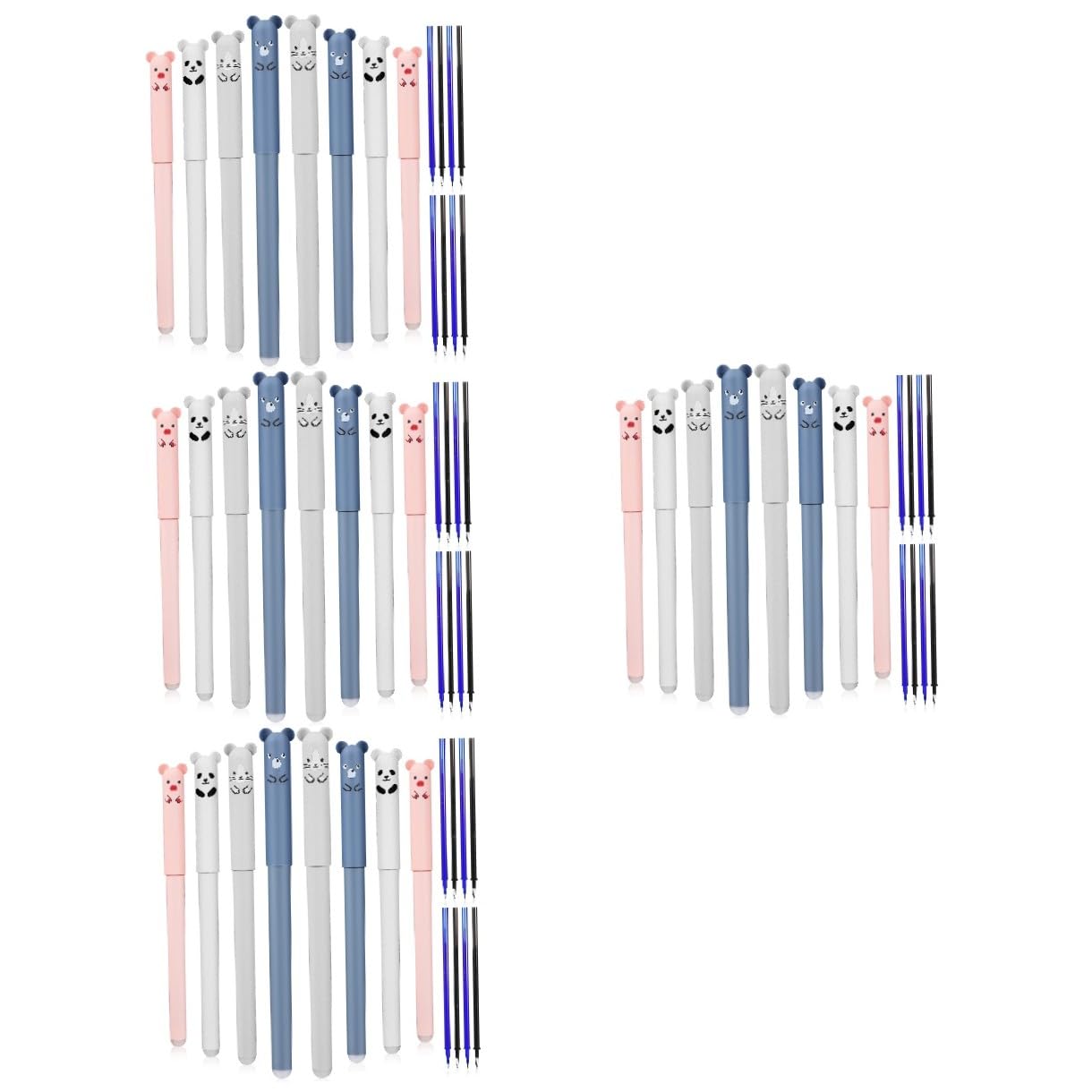 4 Set Penna A Sfera Cancellabile Forniture Trasparente Evidenziatori Penne Cancellabili Penne Cancellabile Penna Per Per Firmare Plastica 8 Pezzi * 4