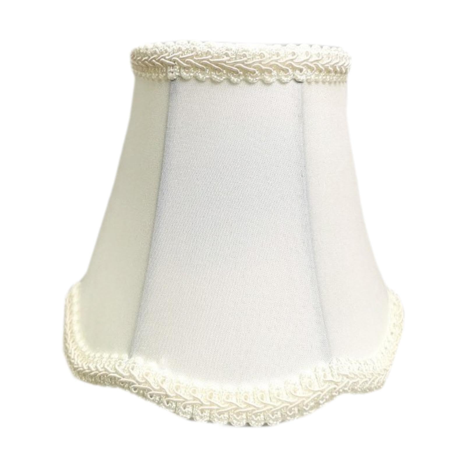 Quxvuis White Elegant Sturdy Lamp Shade Chandelier Lamp Cover Cushions Harsh Light And Enoances Artistic Expression In Home Shade Ceiling Light Fixture Cover, 13X12x8cm