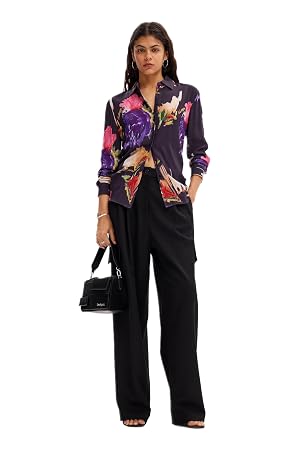 Desigual Womens Woman Woven Shirt Long Sleeve