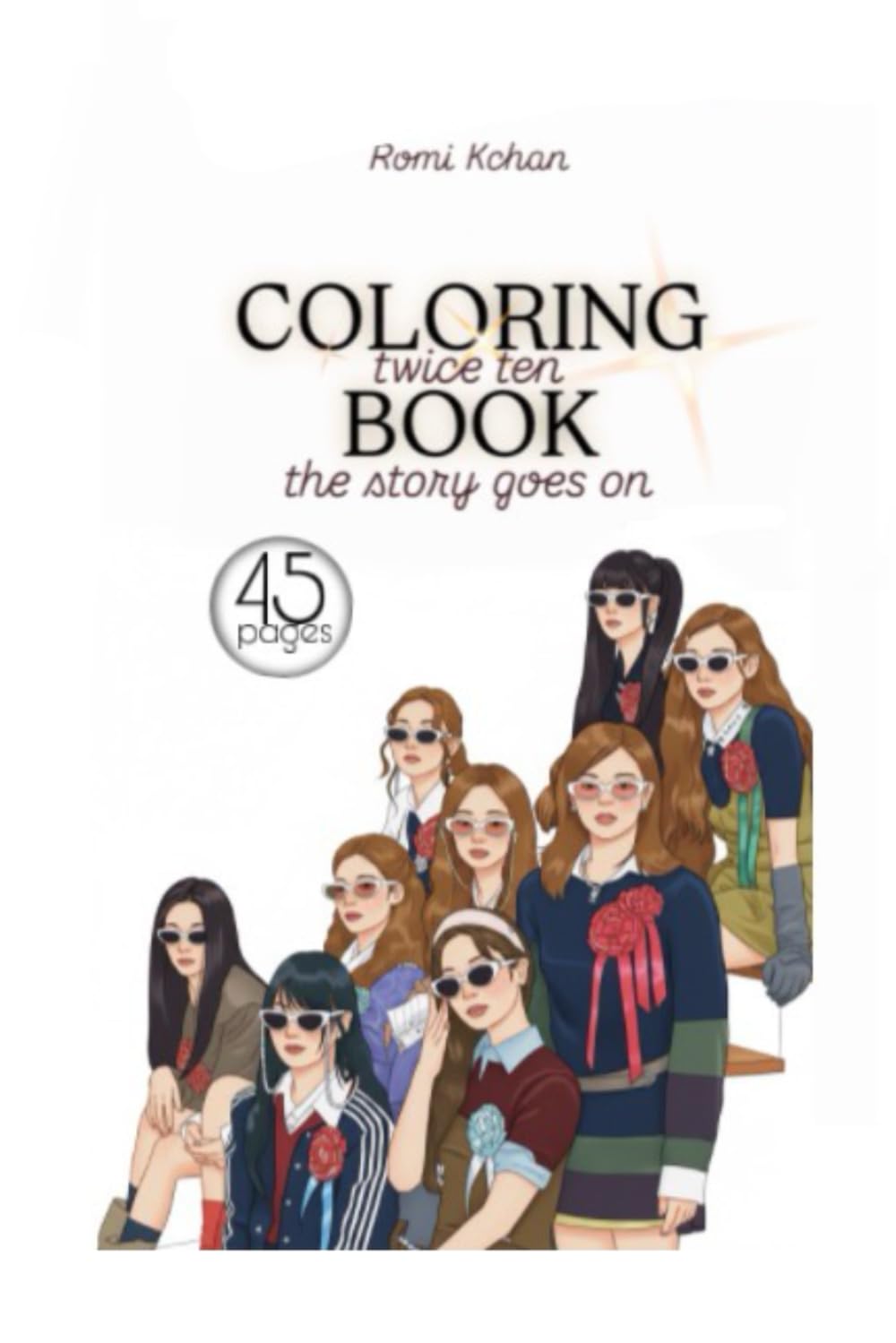 Twice ten the story goes on Photocard Coloring Book