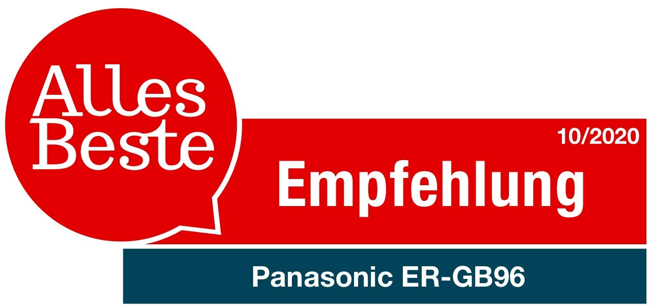 Panasonic ER-GB96-K503 trymer do brody i włosów, 58 długości strzyżenia, czarny